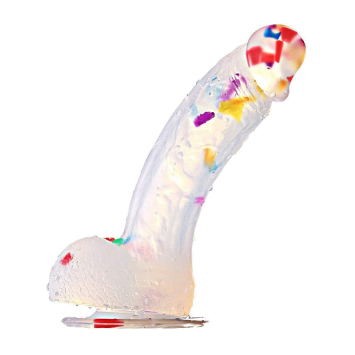 Realistic Silicone Clear Dildo, 7"