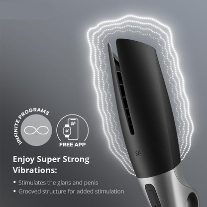 Power Masturbator Black/Silver
