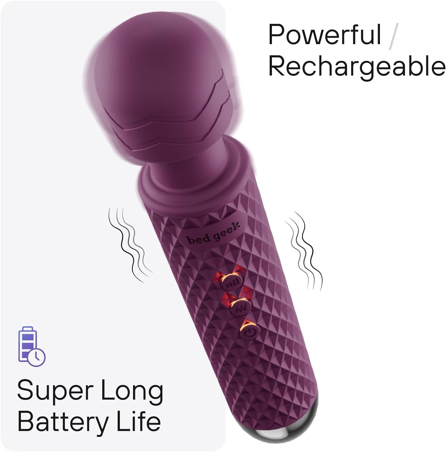 Handheld Cordless Personal Wand Massager 