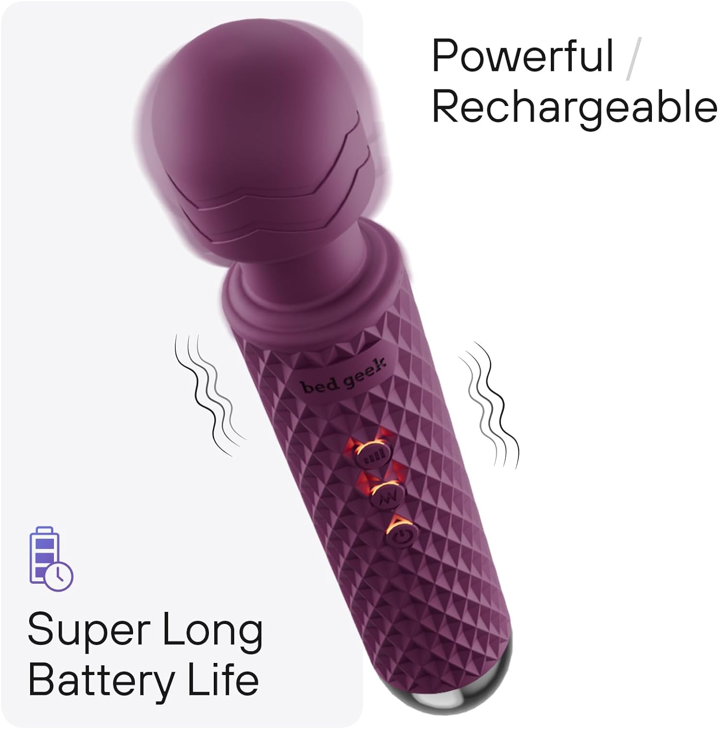 Handheld Cordless Personal Wand Massager 