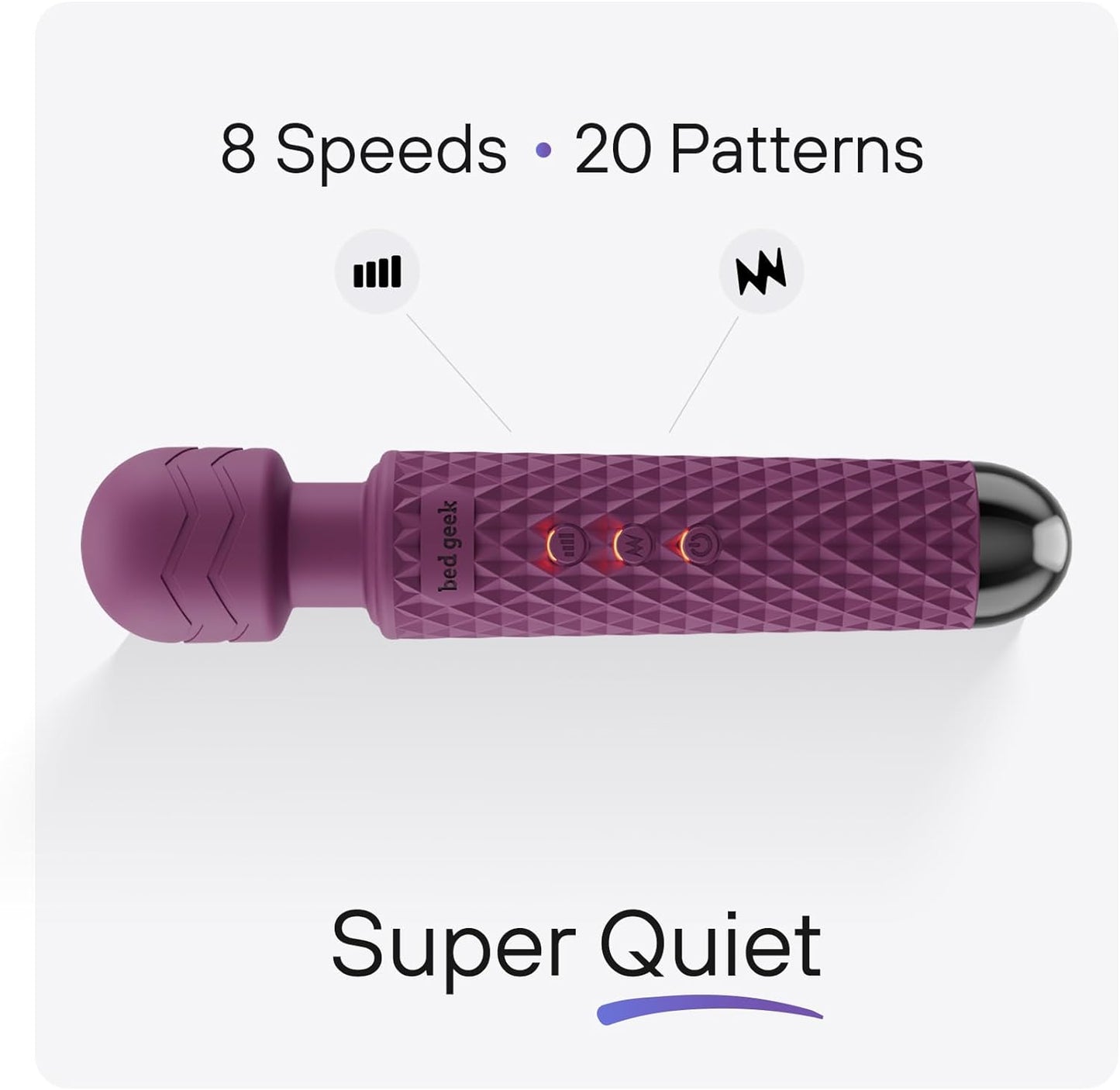 Handheld Cordless Personal Wand Massager 