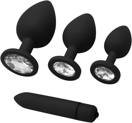 Couple 4Pcs Training Butt Plug Sets 
