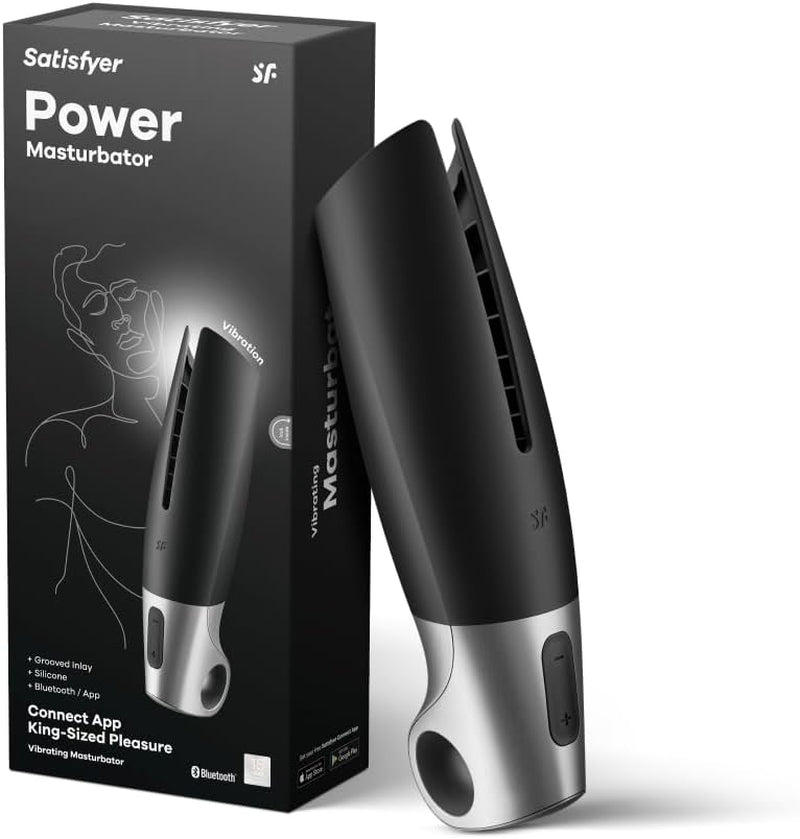 Power Masturbator Black/Silver