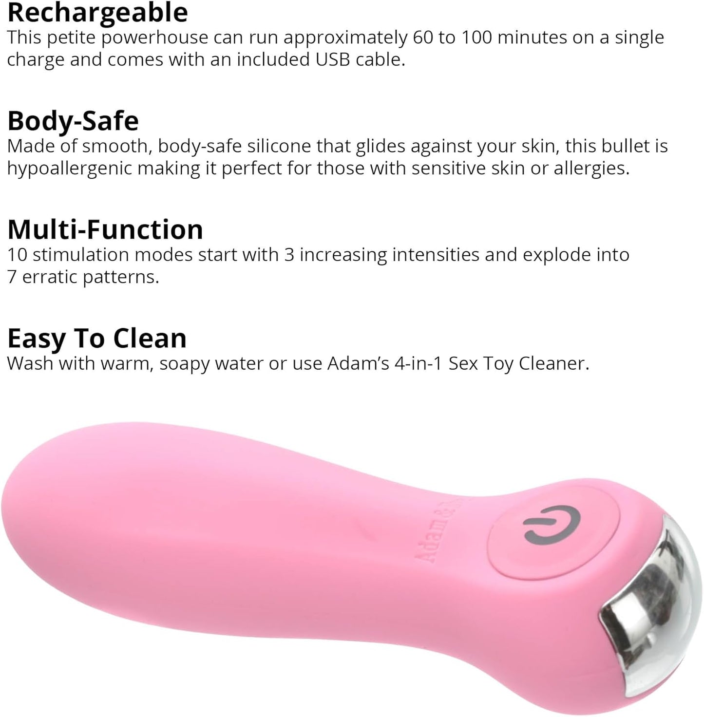 Pink Powerful Bullet Vibrator