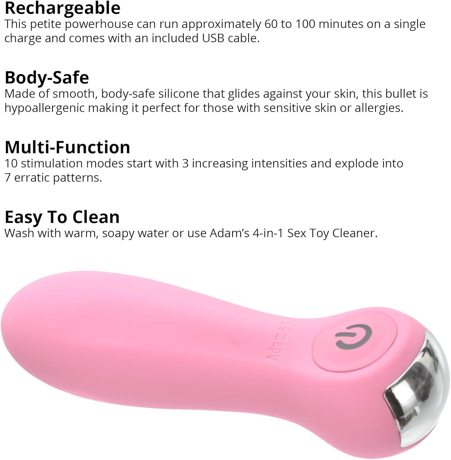 Pink Powerful Bullet Vibrator