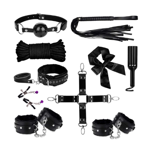 Bondage Restraints 10 Pcs Set