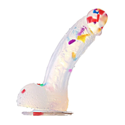 Realistic Silicone Clear Dildo, 7"