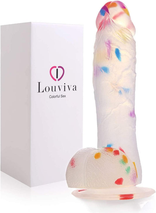 Realistic Silicone Clear Dildo, 7" 